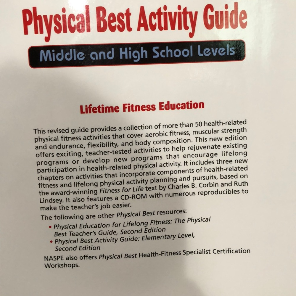 Physical Best Activity Guide: Middle & High School - Picture 2 of 2